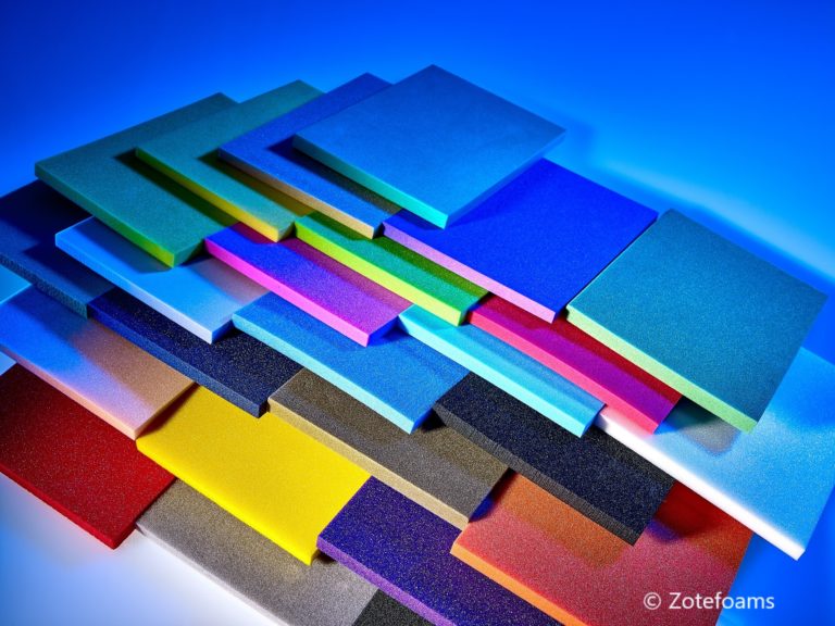 AZOTE® foams in various colours, grades and densities - Zotefoams