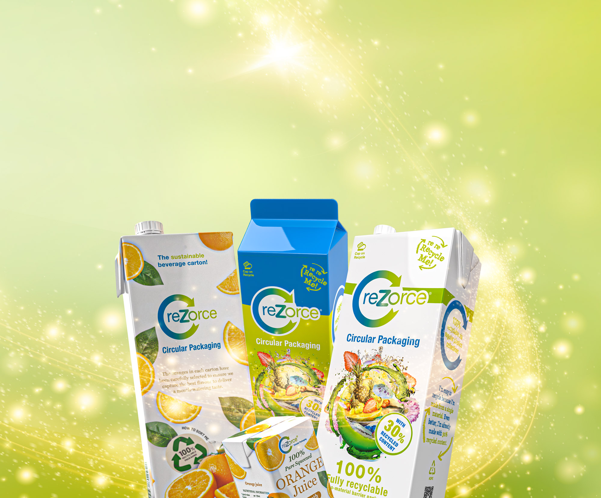 Award winning rezorce beverage cartons