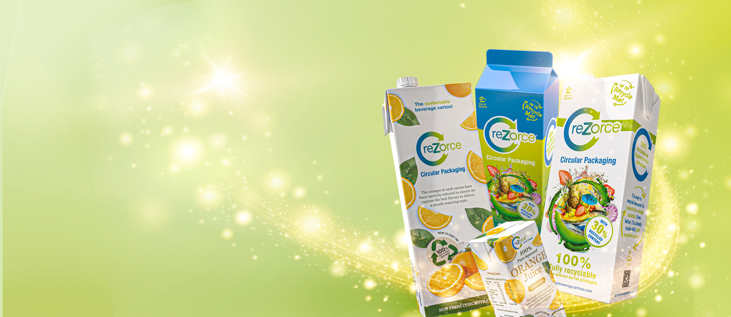 Award winning rezorce beverage cartons